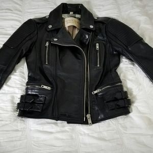 BURBERRY Leather Moto Jacket